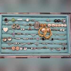 Costume Rings Vintage To Costume Earrings Set Bundle Lot